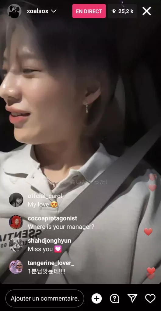 live instagram du 15 juin 2023 Taemin