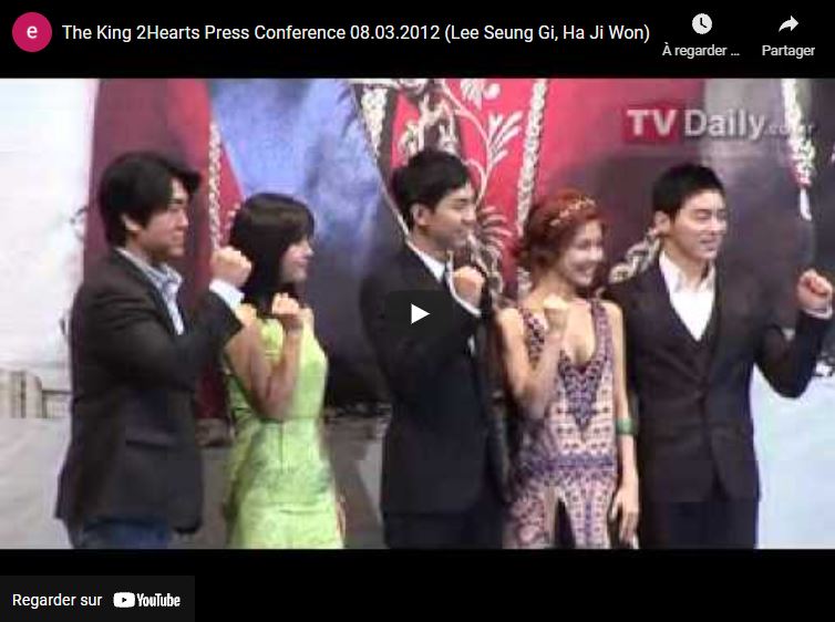 The King 2 hearts - Press conference
