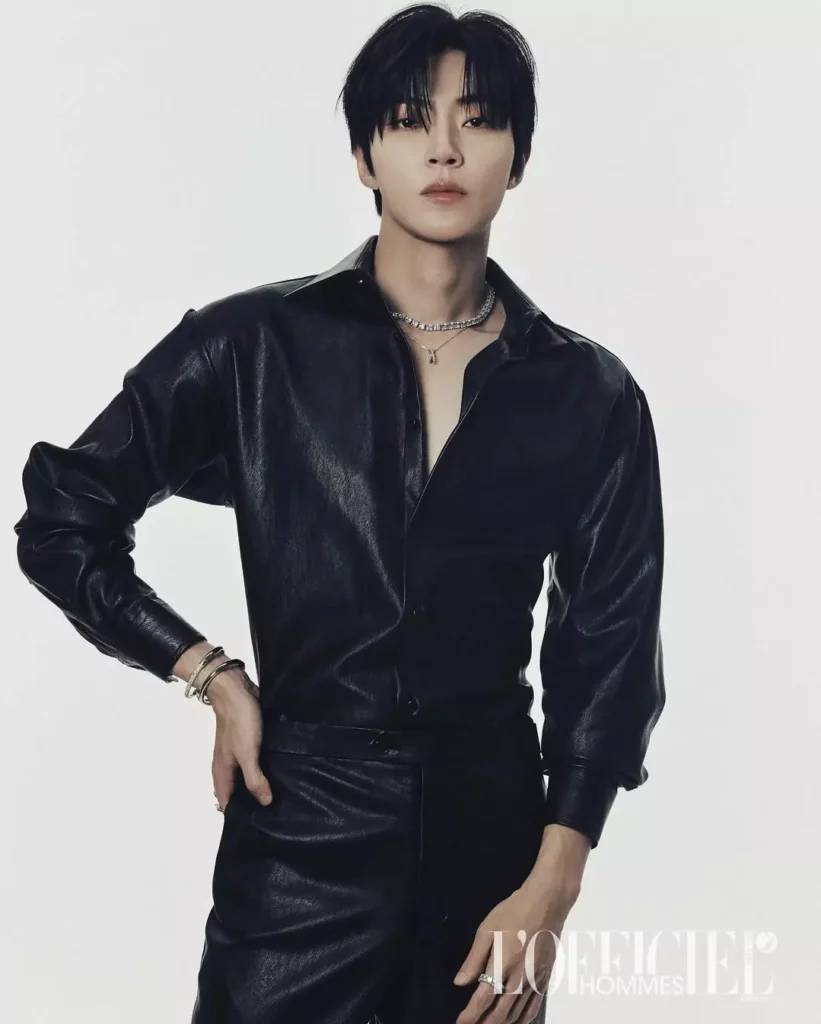 Hwan in youp L'officiel hommes 2024