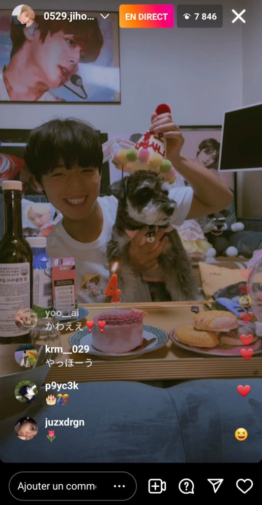Park Ji-hoon et son chien Max 2022