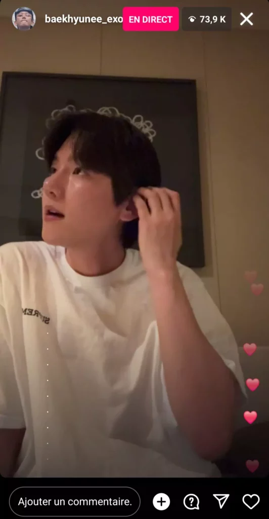 Instalive du 05/05/2024 de Baekhyun pour son anniversaire