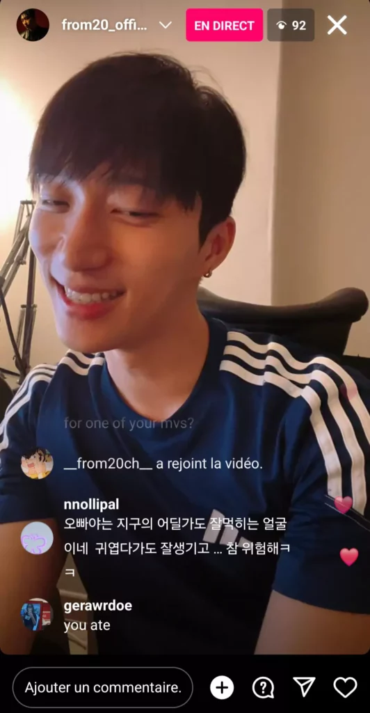 Kim Rae-hwan instalive 04/05/2024