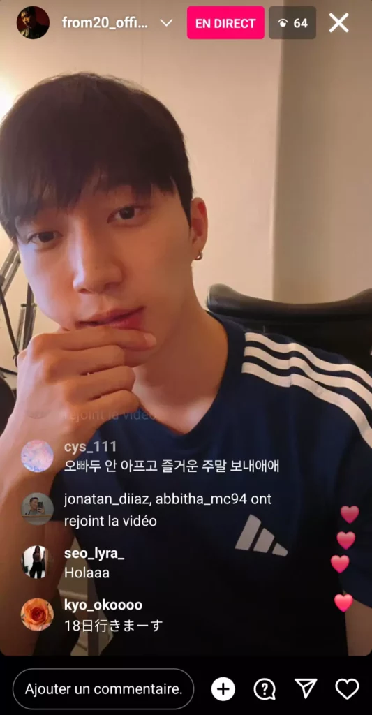 Kim Rae-hwan instalive 04/05/2024