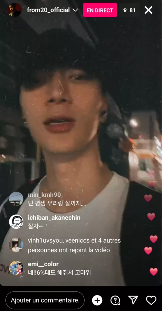 Kim Rae-hwan instalive 10/05/2024