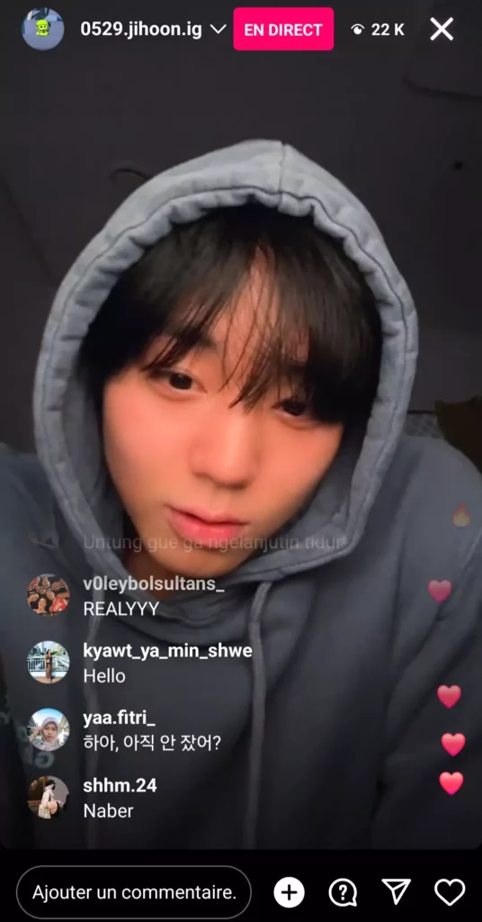 Park Ji-hoon en instalive 16 05 2024