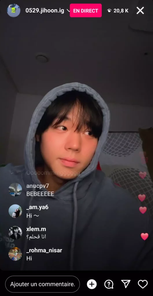 Park Ji-hoon en instalive 16 05 2024