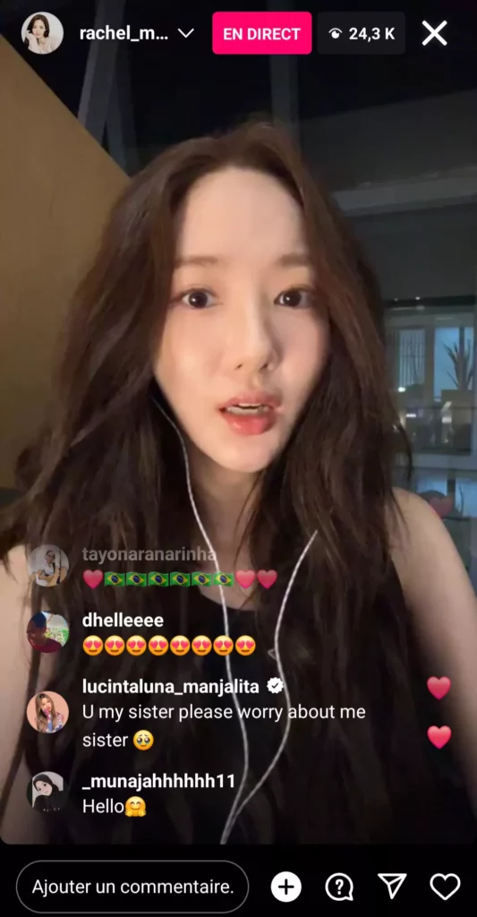 Instalive du 19/04/2024 Park MIn-young