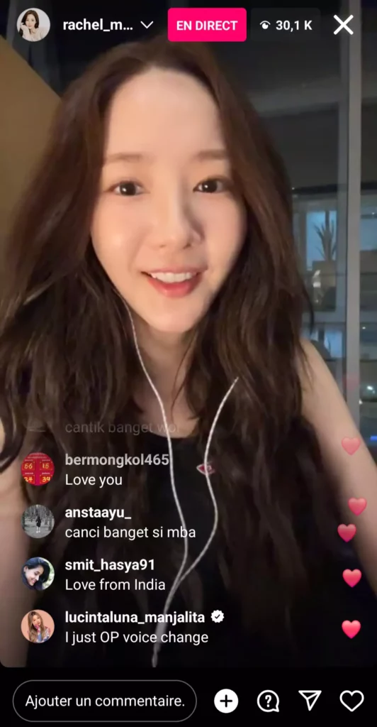 Instalive du 19/04/2024 Park MIn-young