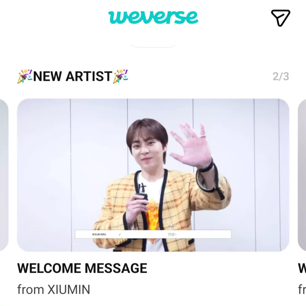 Xiumin Weverse
